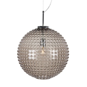 Lampa z przydymionym szklanym kloszem Spring 40cm